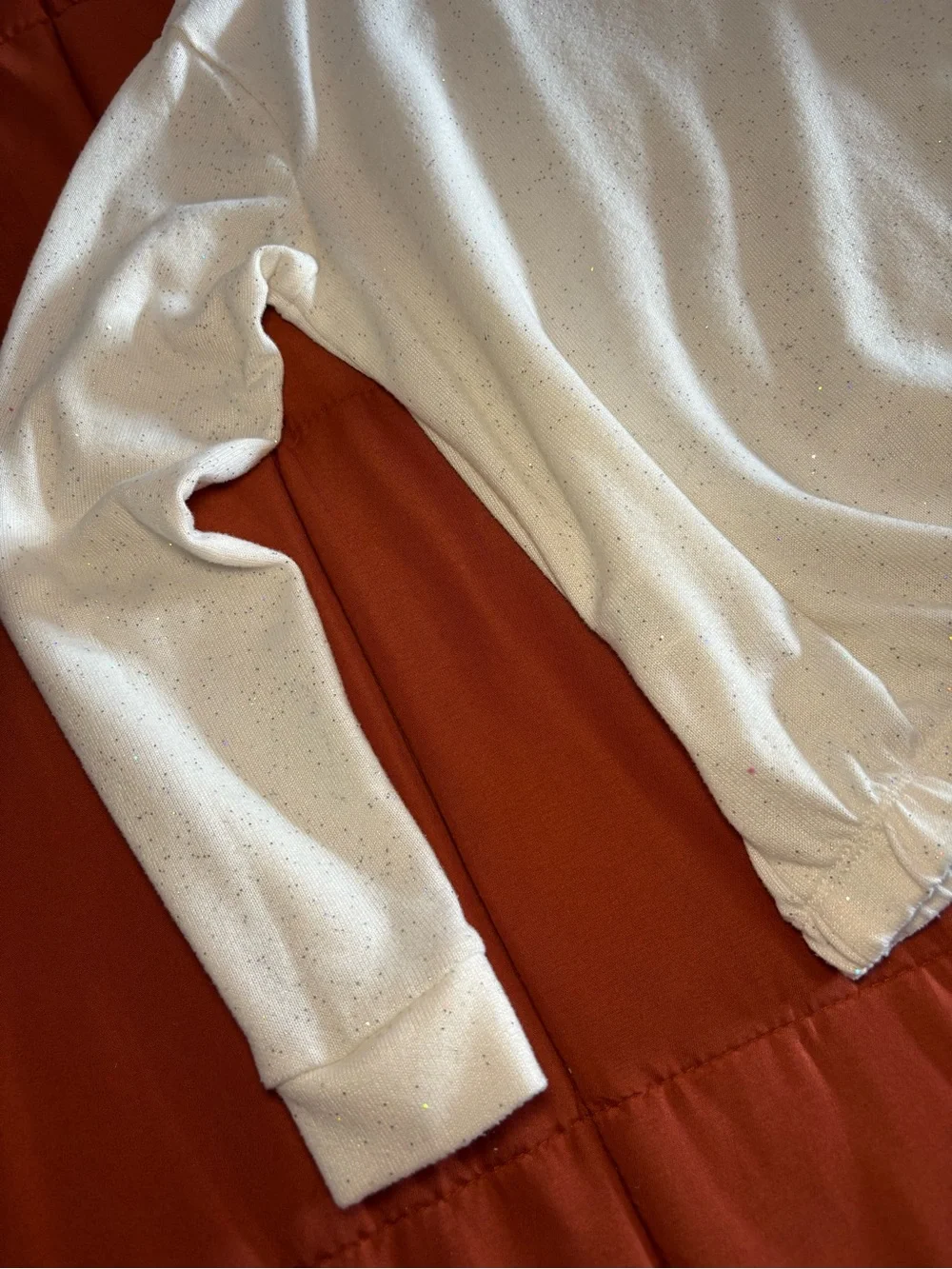 It's Our Time White Hooded Sweatshirt with Multicolor Sequin 'SHINE'